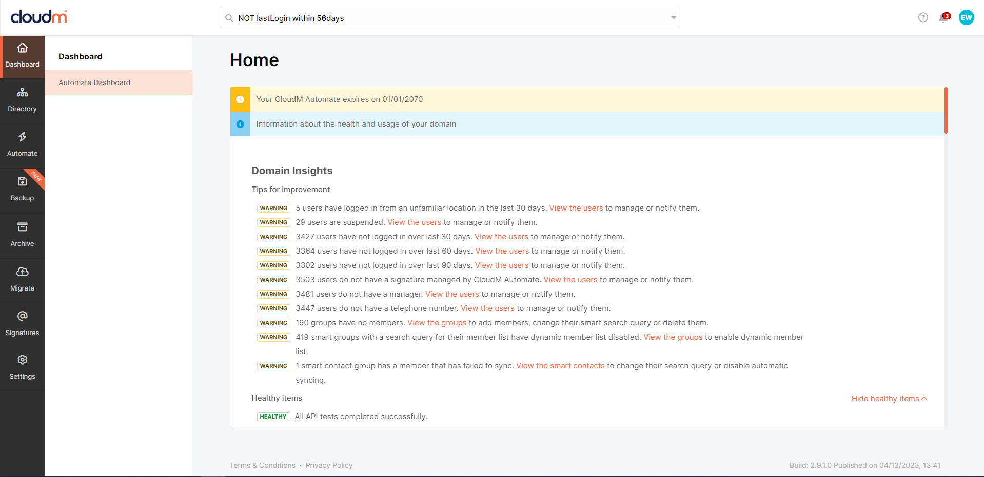 CloudM Automate capture d'écran