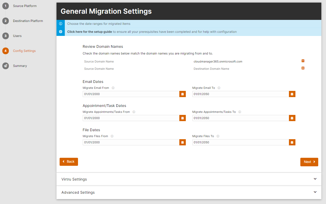 Zimbra Configuration  migration to Google or Microsoft