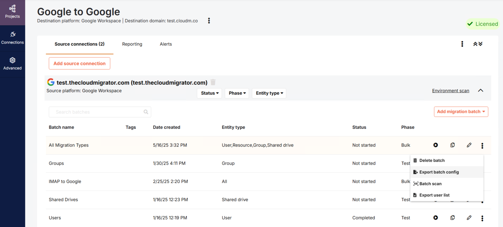 Projects - Export Batch Config.png