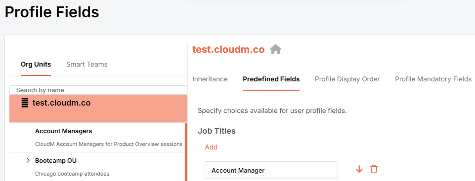 Profile Fields - Top Level Domain